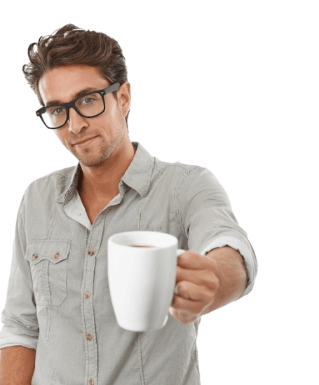 Person drinking Coffee